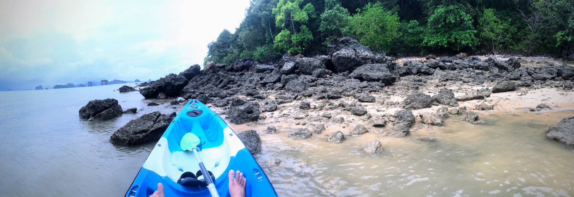 A rocky island, Koh Yao Noi, Thailand