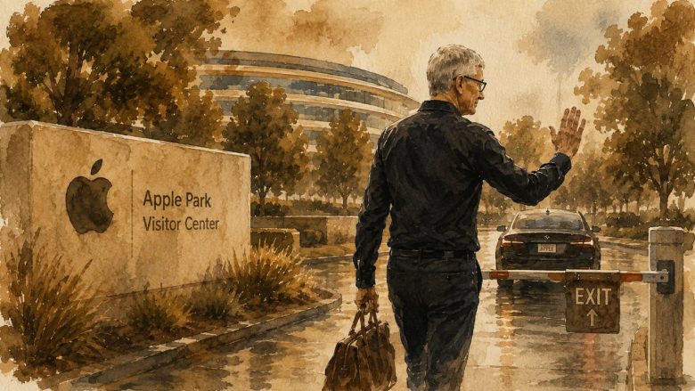 Tim Cook exiting Apple campus